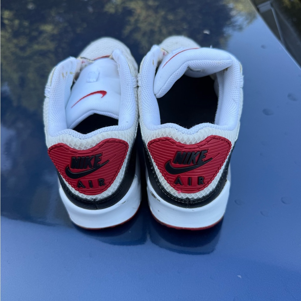 Nike Red and White Sneakers Classic Design